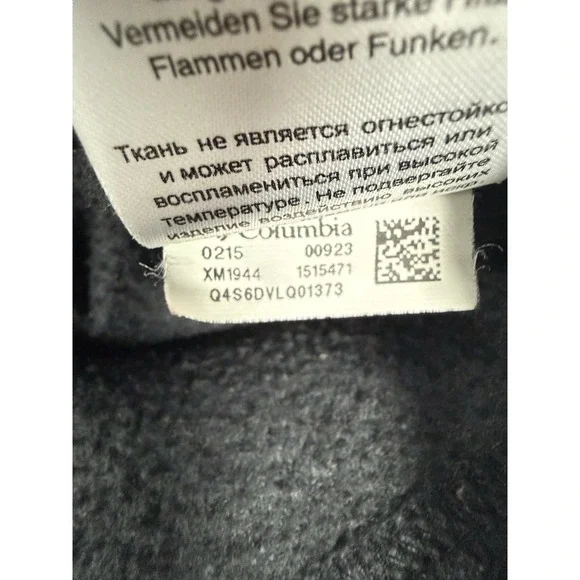 Columbia Georgia Bulldogs Fleece Vest Men's 2XL Black Full Zip Sleeveless - Picture 11 of 13